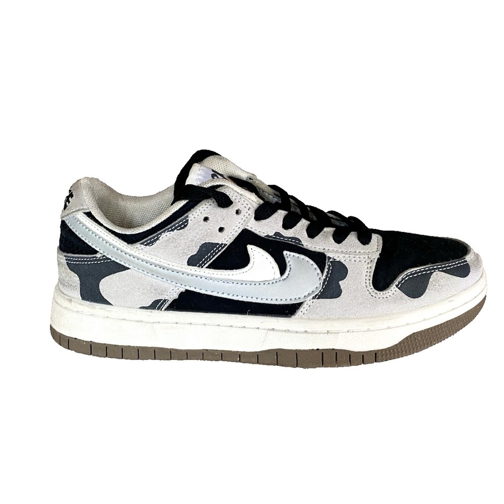 Nike Dunk Low SE 85 Double‎ Swoosh Sail Military Panda Custom Sz 6 EU 37 Suede
